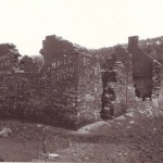 Vidange de 1985 du lac de Guerl&eacute;dan