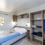 Chambre parents- Plan - Mobil-Home Confort 2 Chambres PMR - Manoir de Ker An Poul - Camping 4 étoiles  Golfe du Morbihan - Bretagne