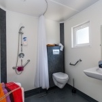 Salle d'eau - Plan - Mobil-Home Confort 2 Chambres PMR - Manoir de Ker An Poul - Camping 4 étoiles  Golfe du Morbihan - Bretagne